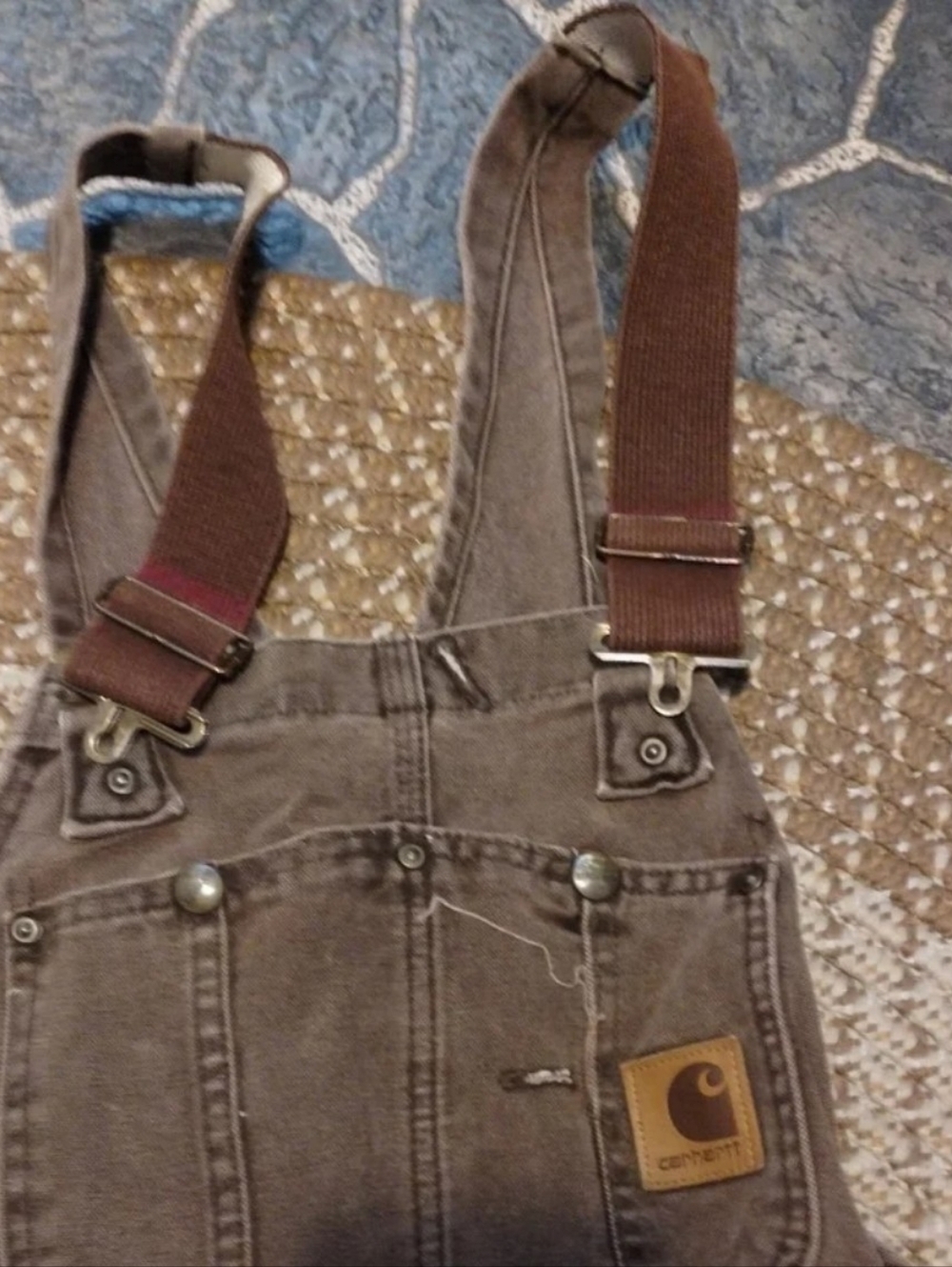 Carhartt Double knee heavy canvas work overalls VINTAGE - Picture 2 of 6